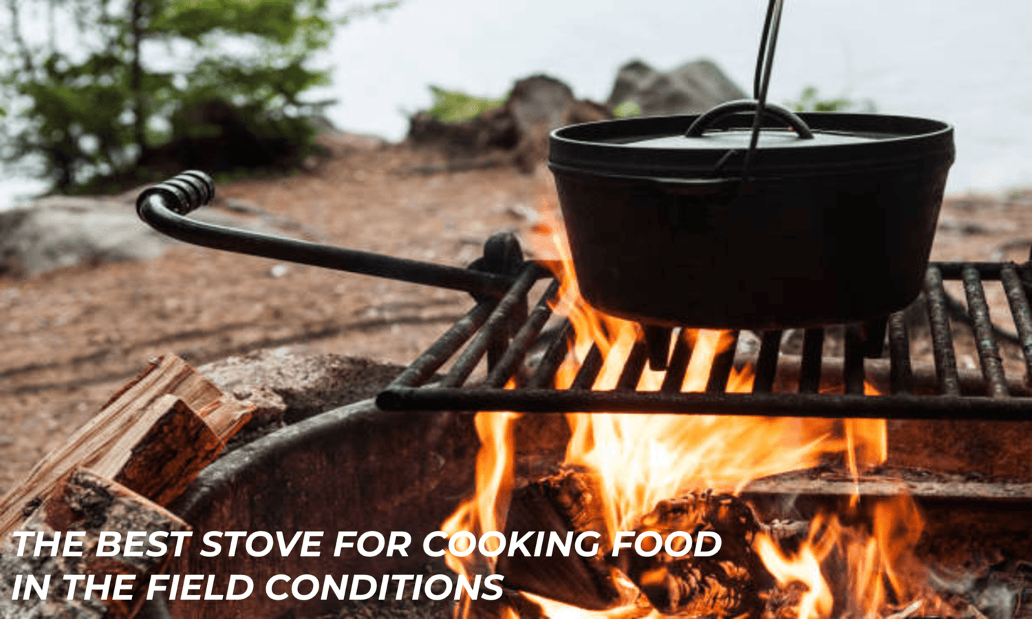 The best stove for cooking food in the field conditions..