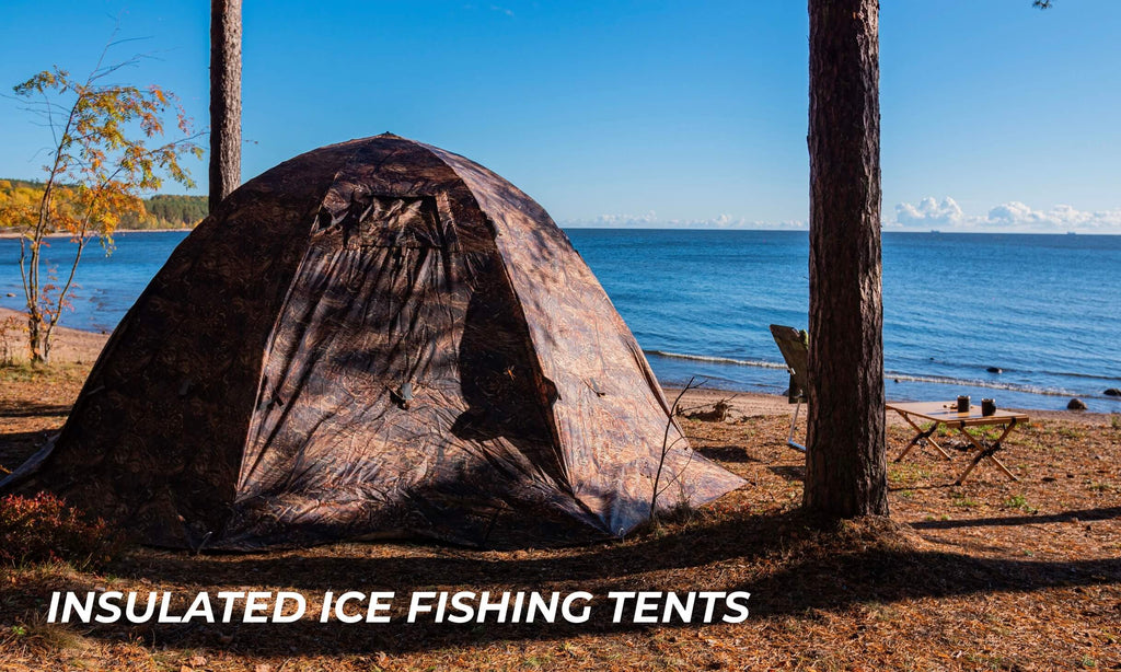 Insulated ice fishing tents