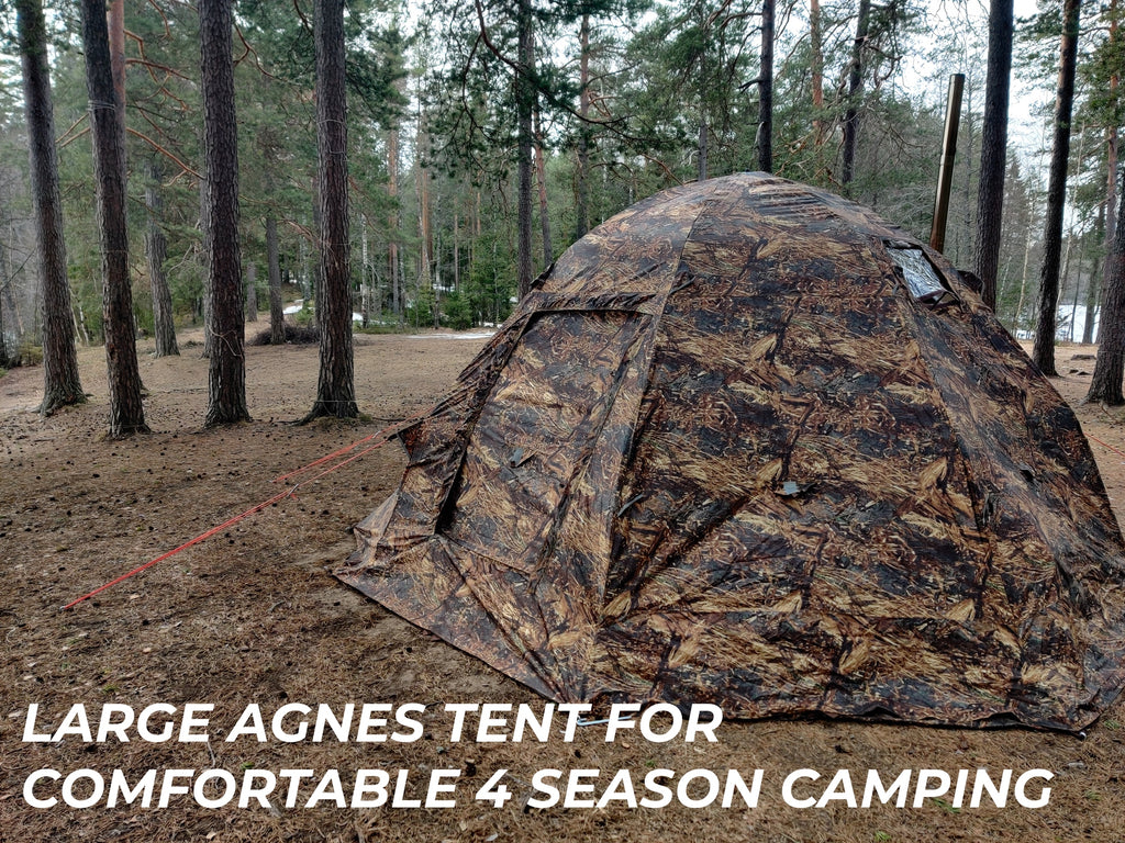 Large Agnes tent for comfortable 4 season camping