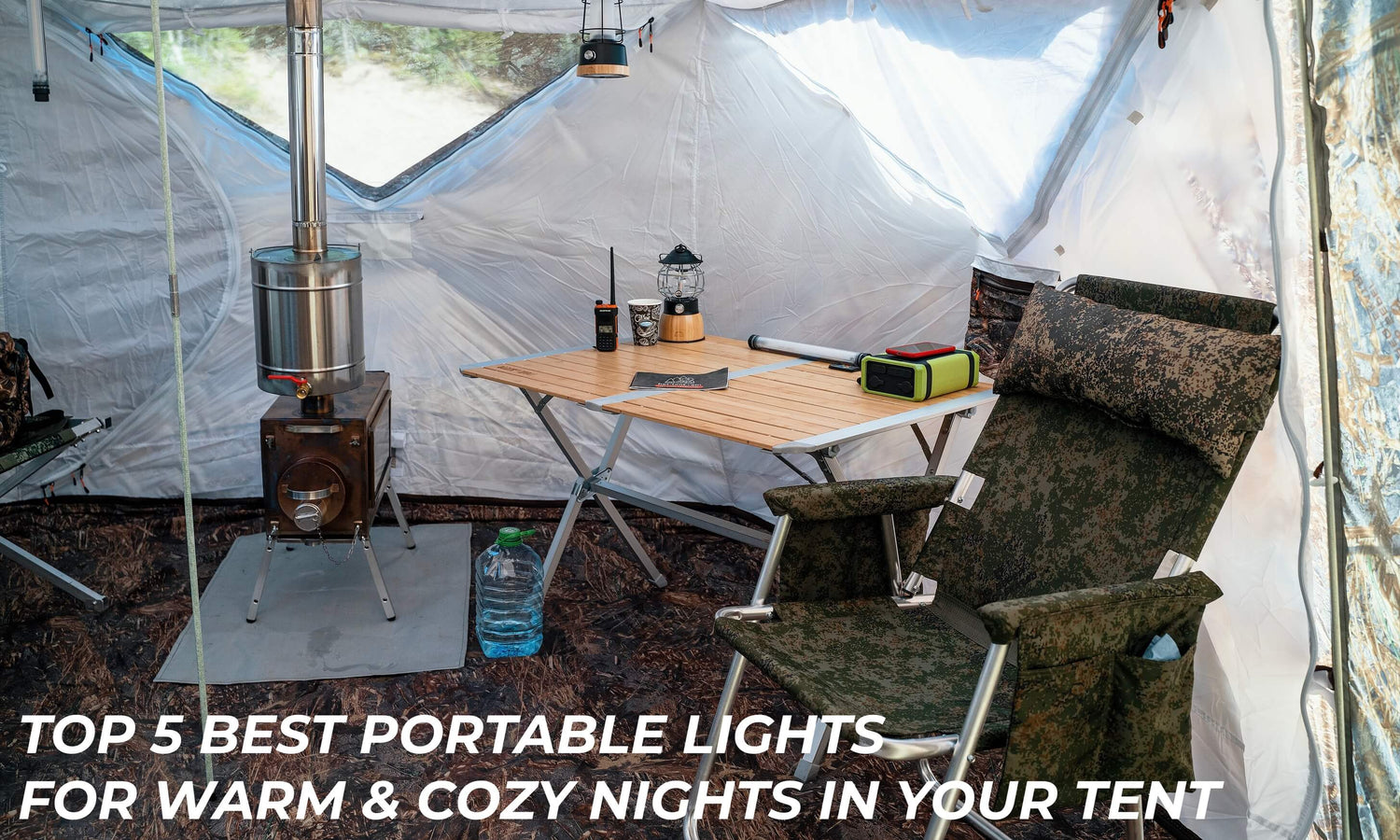 Top 5 best portable lights for warm & cozy nights in your tent..