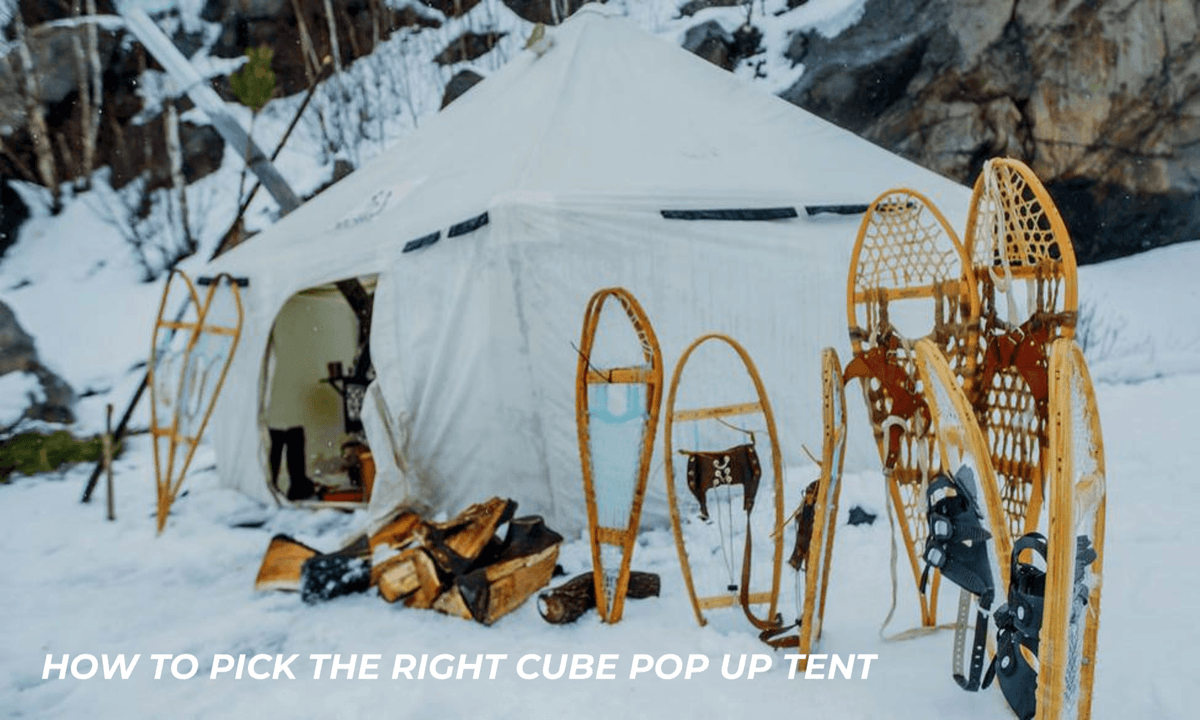 Pop up cube sales tent
