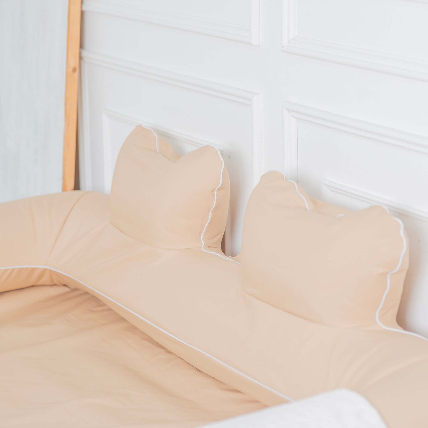 Portable blow up sofa for family camping and glamping comfort