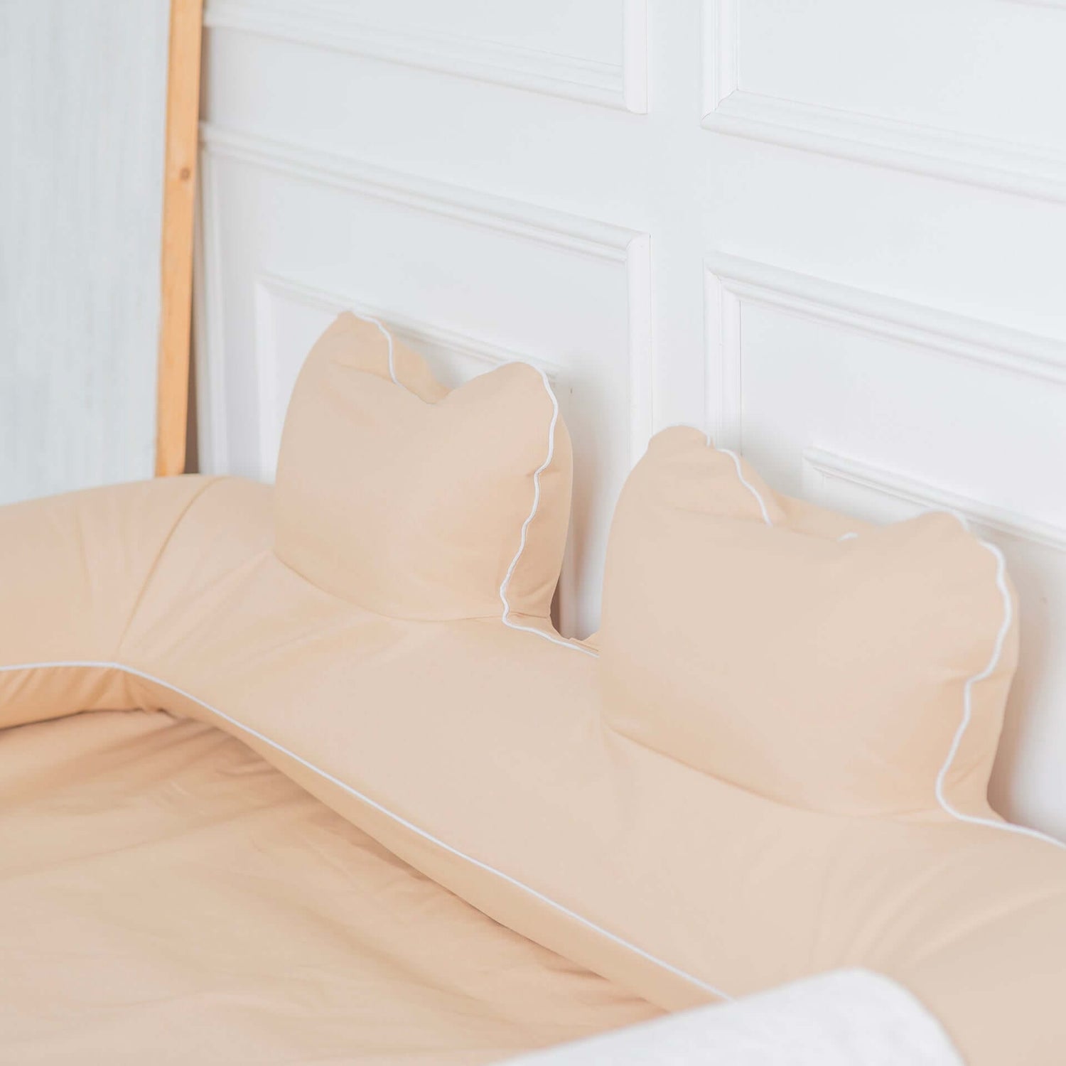 Portable blow up sofa for family camping and glamping comfort