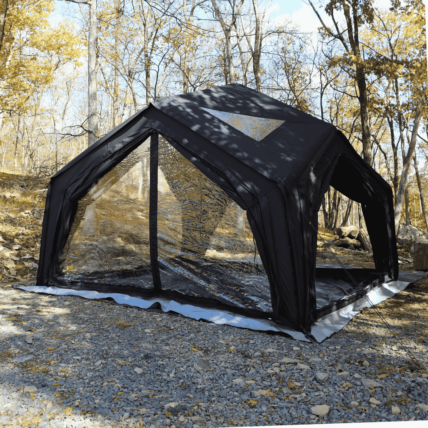 Coody | RBM Hub Shelter Inflatable Tent for 2-6 Person (Black)