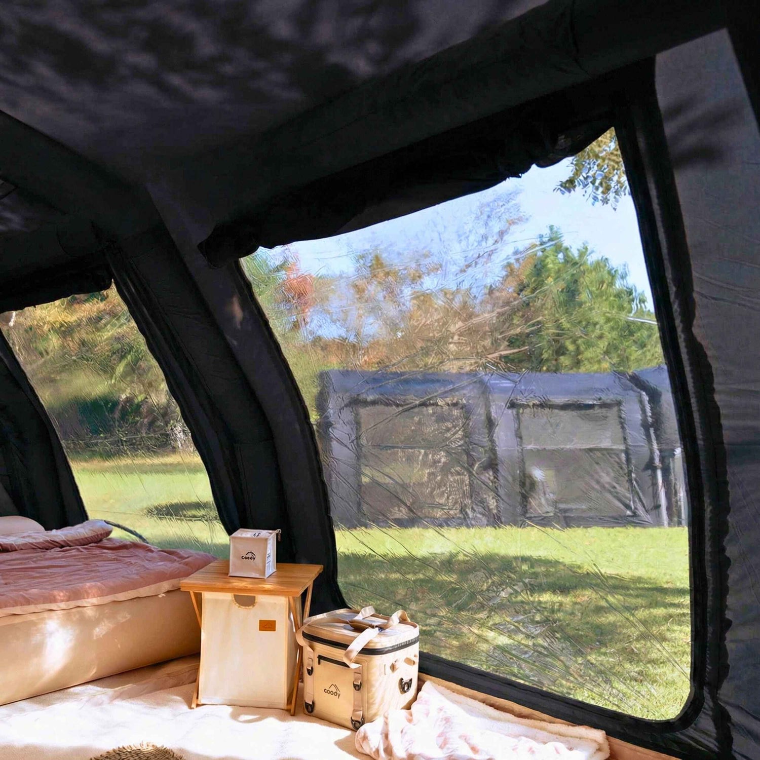 Coody Familia AirTent 17.2 Pro Black - Inflatable Tent for Camping (2-10 Person) - RBM Outdoors