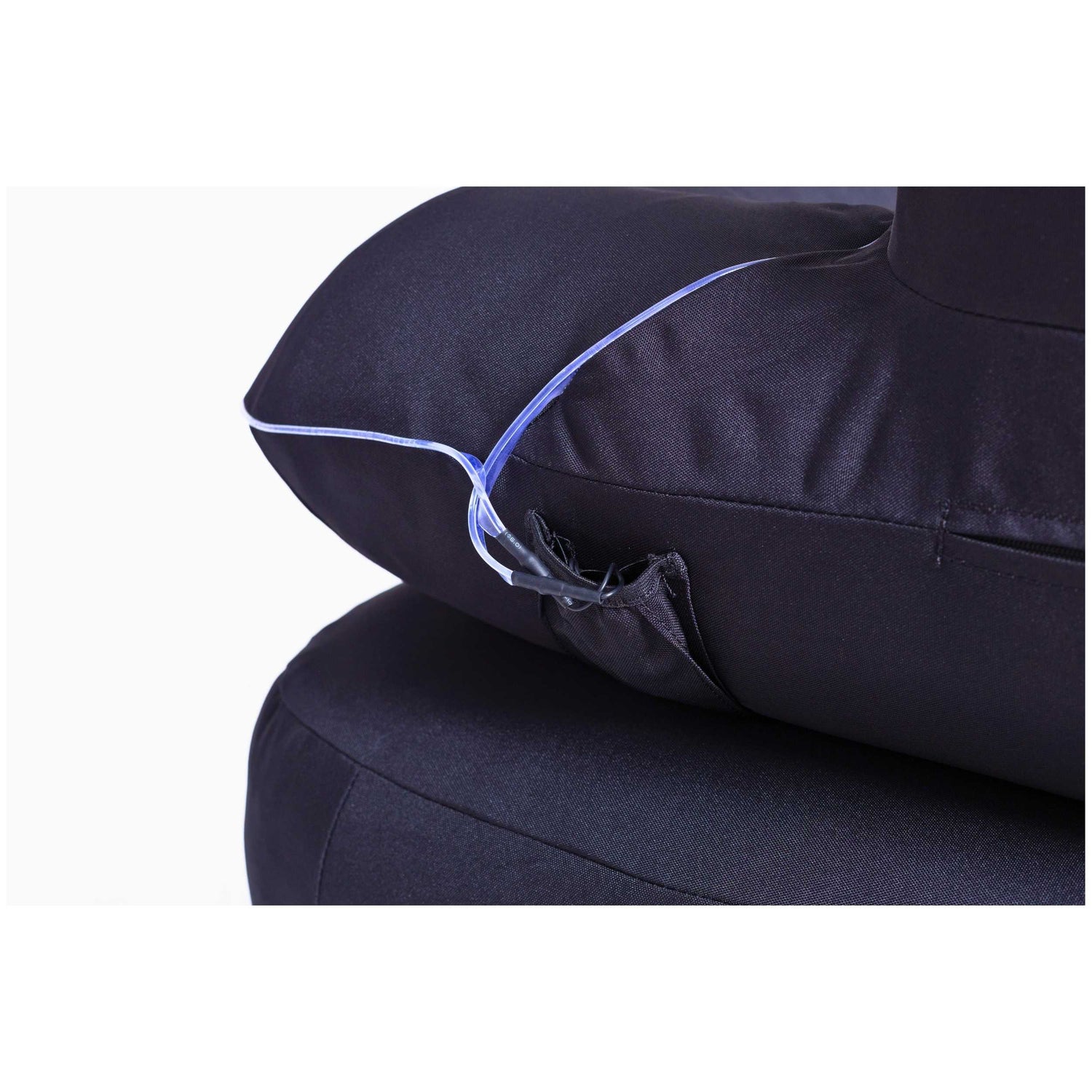 Blow up couch for camping, beach trips and festival seating