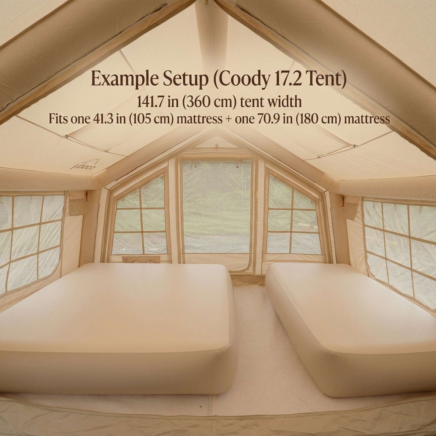 Colchón de aire Coody (verde bosque)