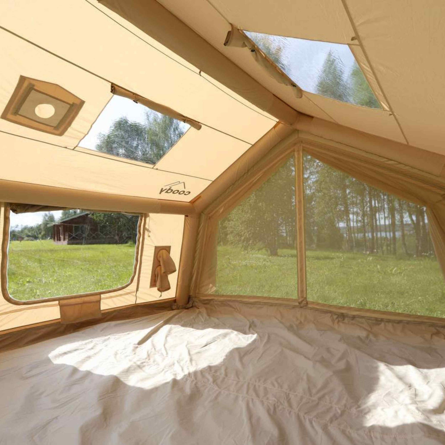 Coody 10.0 Beige Inflatable Tent for Camping (2-4 person)