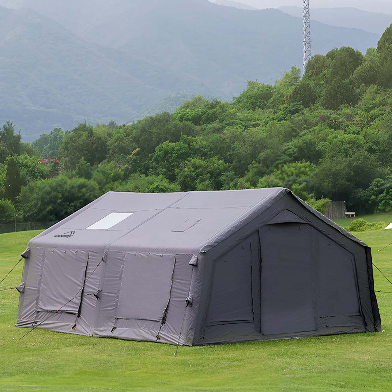 Coody 13.6 (Koala-5) Gray Inflatable Tent House for Camping (2-8 person) - RBM Outdoors