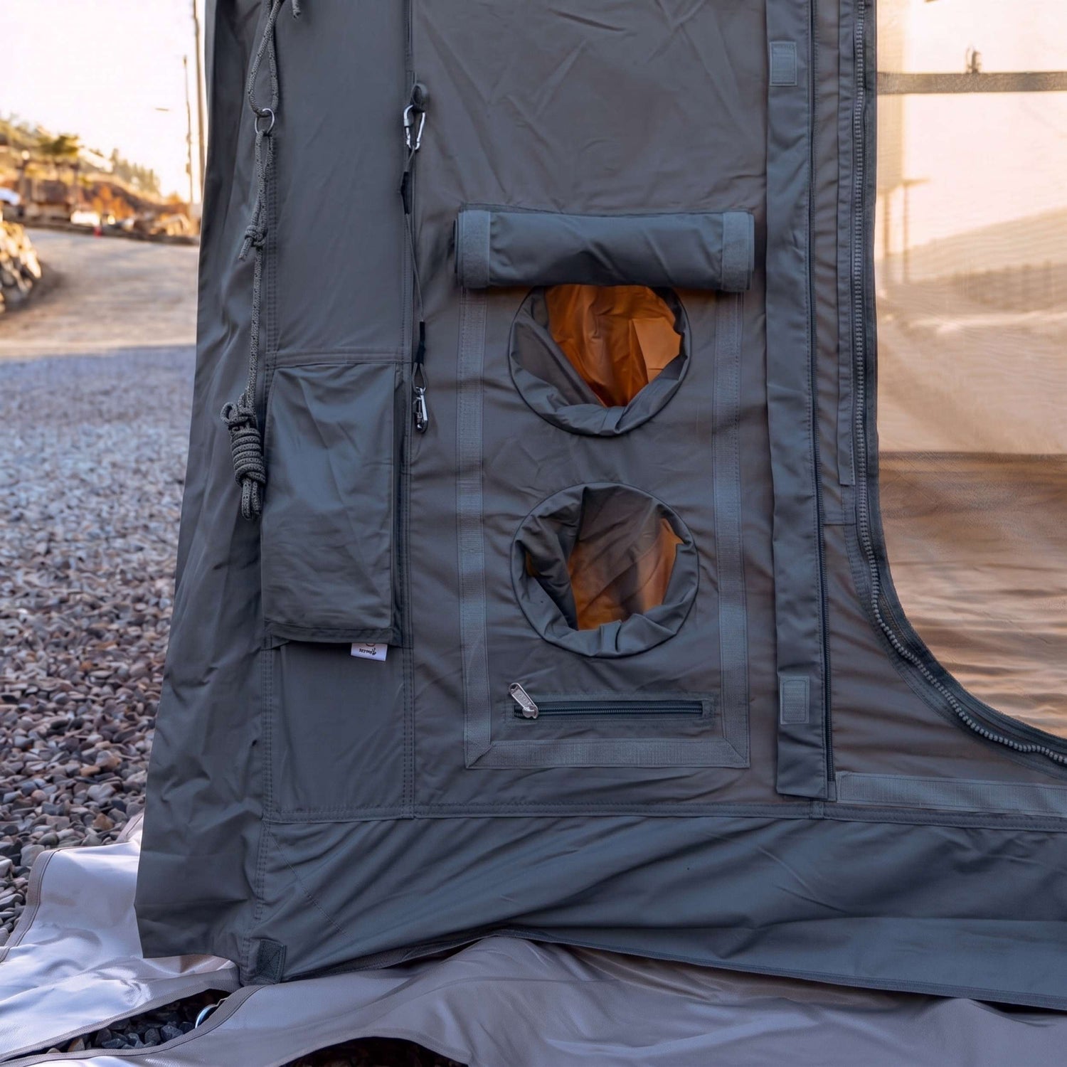 Coody 10.0 PRO Gray Premium Inflatable Canvas Tent for 2–4 Campers