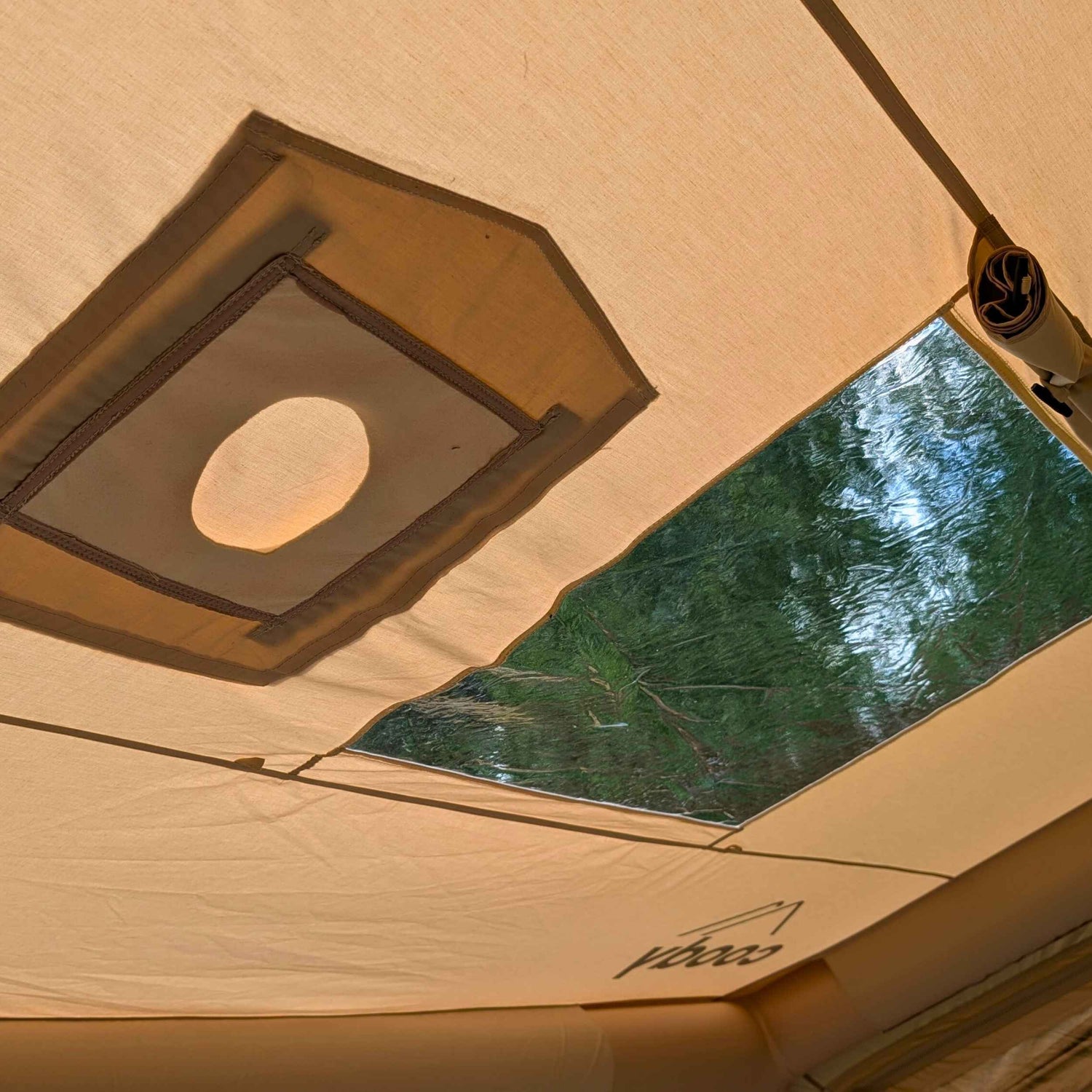 Luxury glamping tent kit with inflatable shelter and floor upgrade