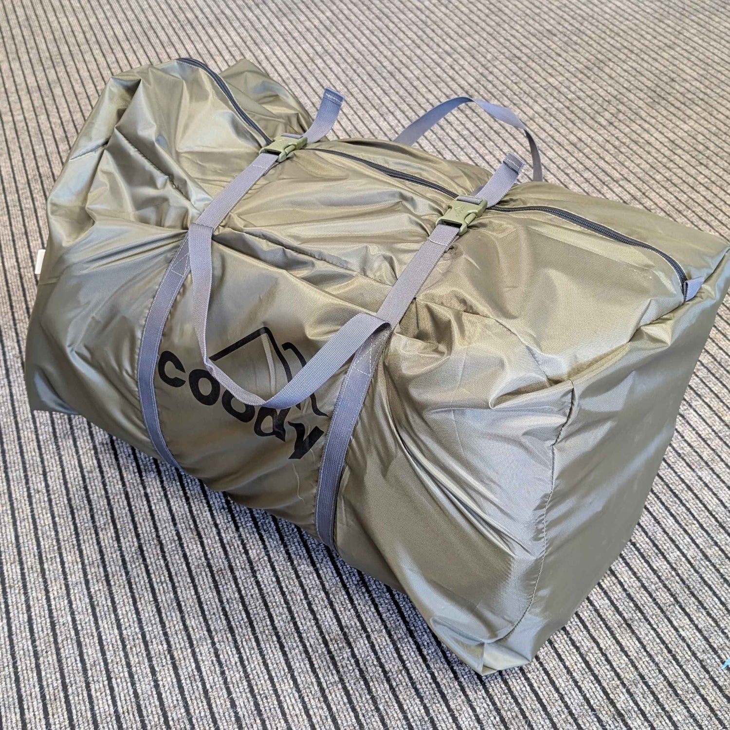 Coody Hub Forest Green (2-6 person) + Ground Sheet PVC + Carpet Coody Hub + Electric Pump - RBM Outdoors