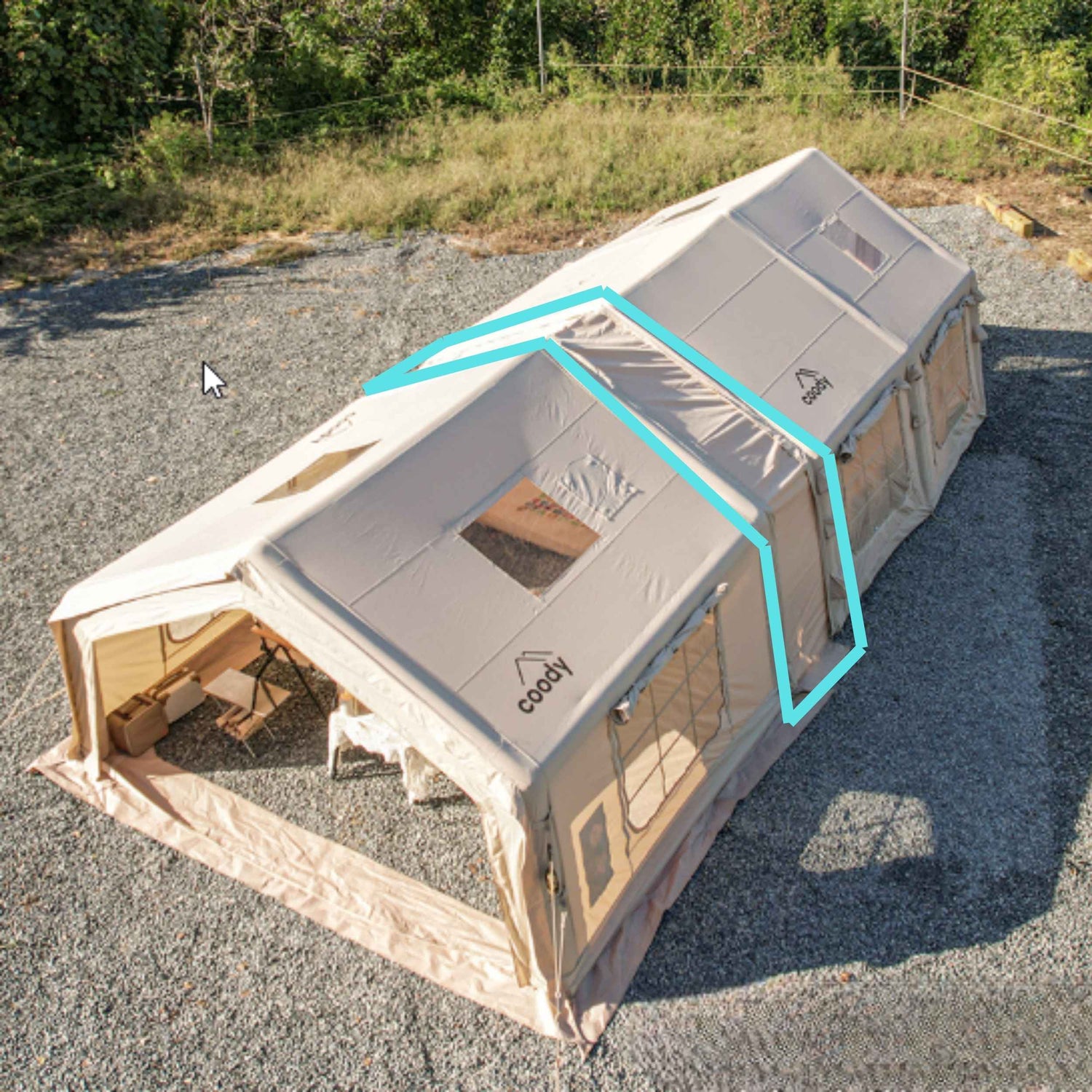 Coody Tent Connector (Beige) – for 17.2, 13.6, Hub, 10.0