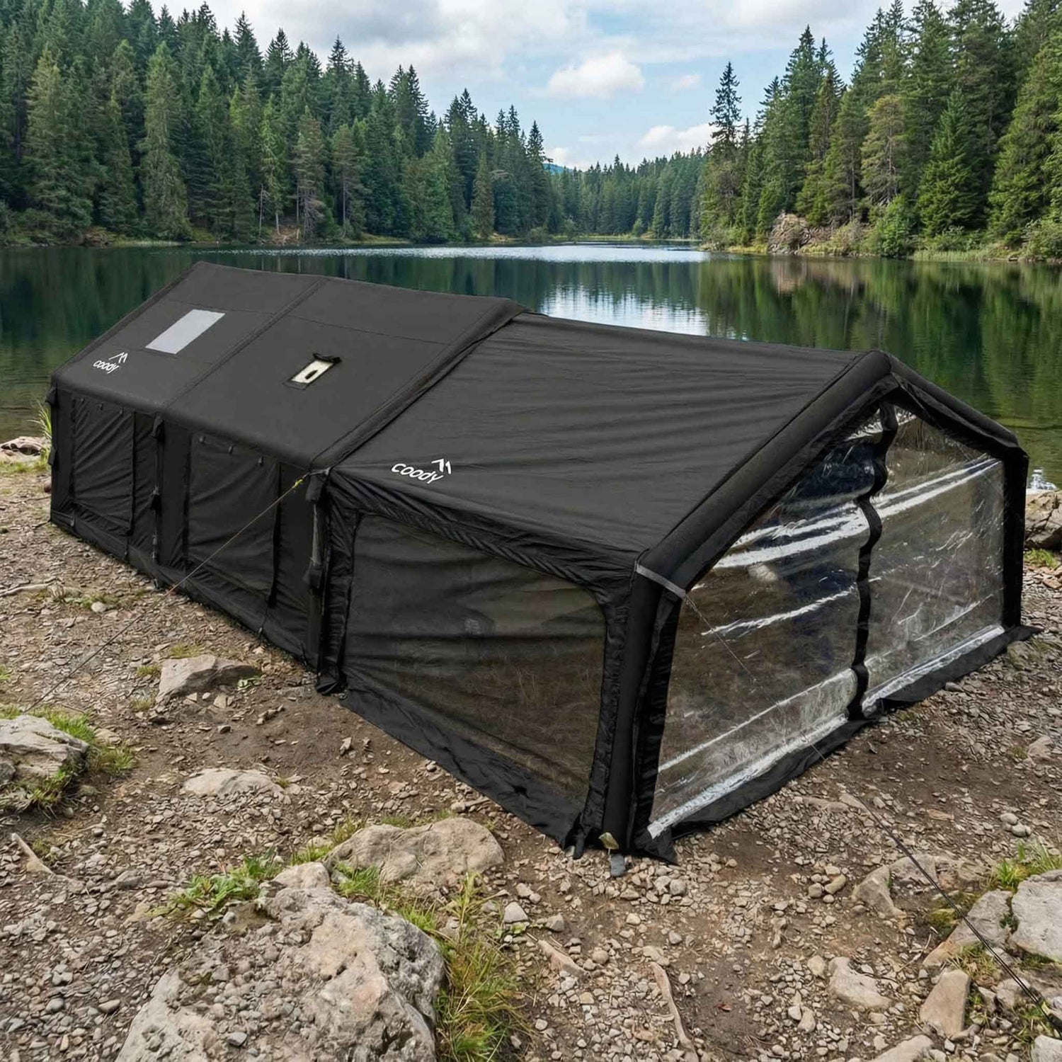 Coody AirTarp Black - Inflatable Canopy for Tent 17.2, 13.6, Hub, 10.0 - RBM Outdoors