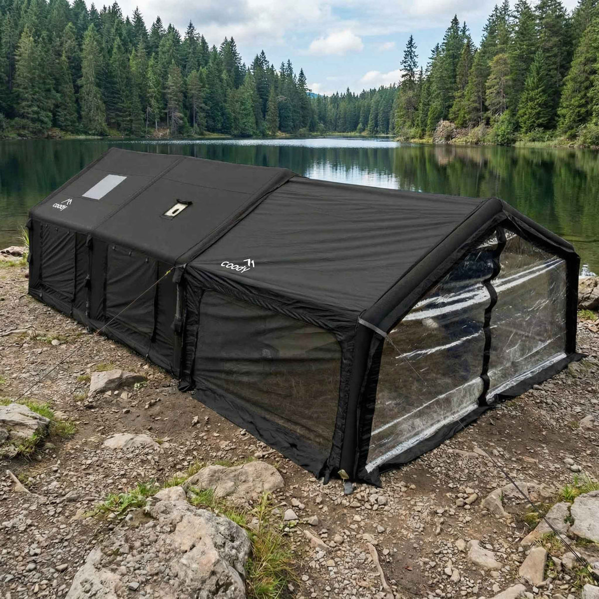 Coody AirTarp Black - Inflatable Canopy for Tent 17.2, 13.6, Hub, 10.0