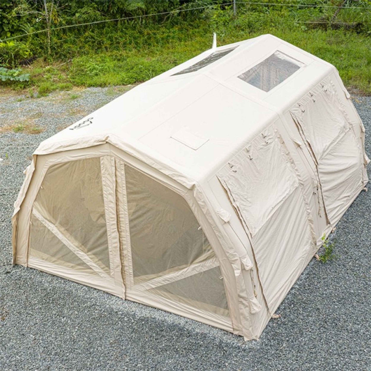 Coody Familia AirTent 17.2 Pro Beige- Inflatable Tent for Camping (2-10 Person) - RBM Outdoors