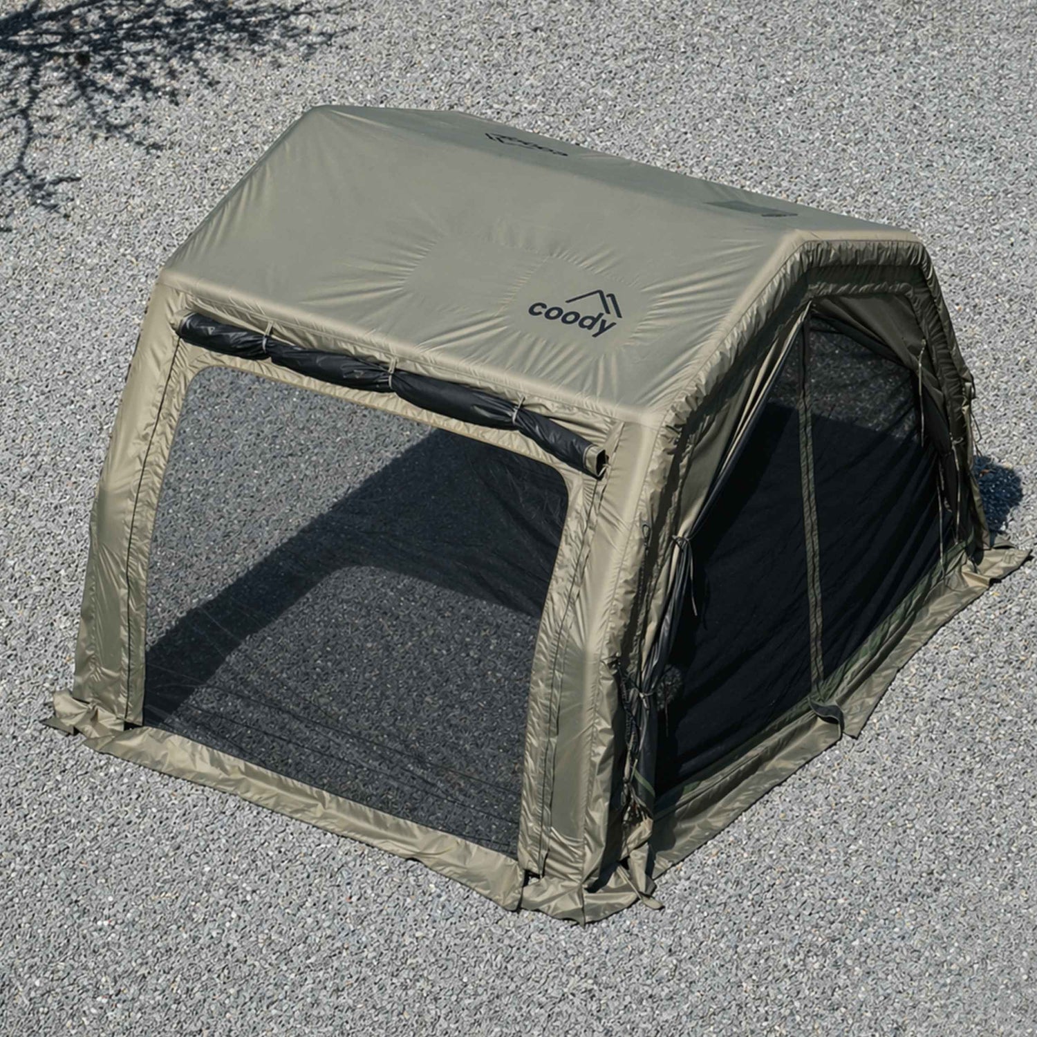 Coody AirTarp Forest Green - Toldo inflable para tienda de campaña (17,2, 13,6, cubo, 10,0)