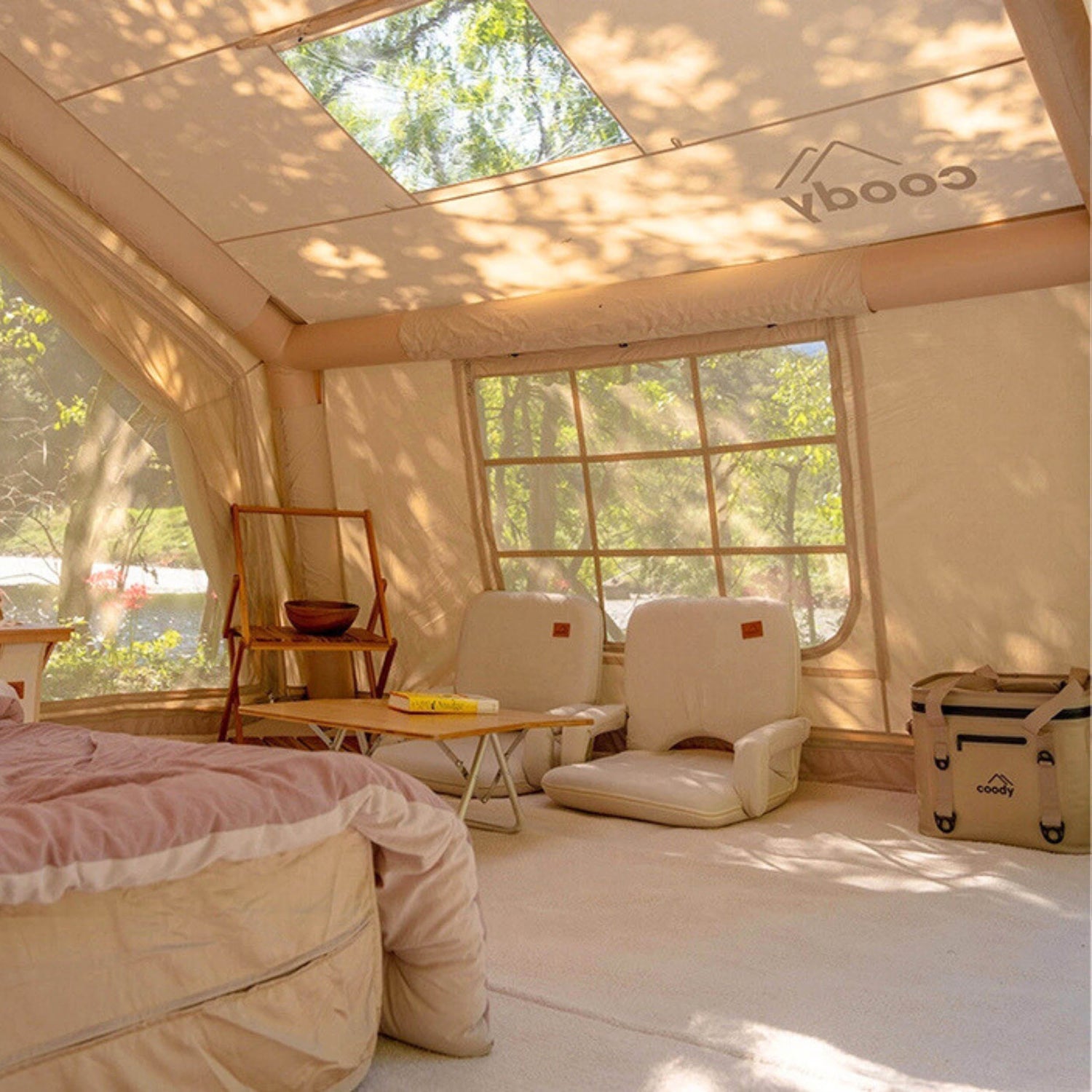 Coody 10.0 complete family camping system with pump and flooring