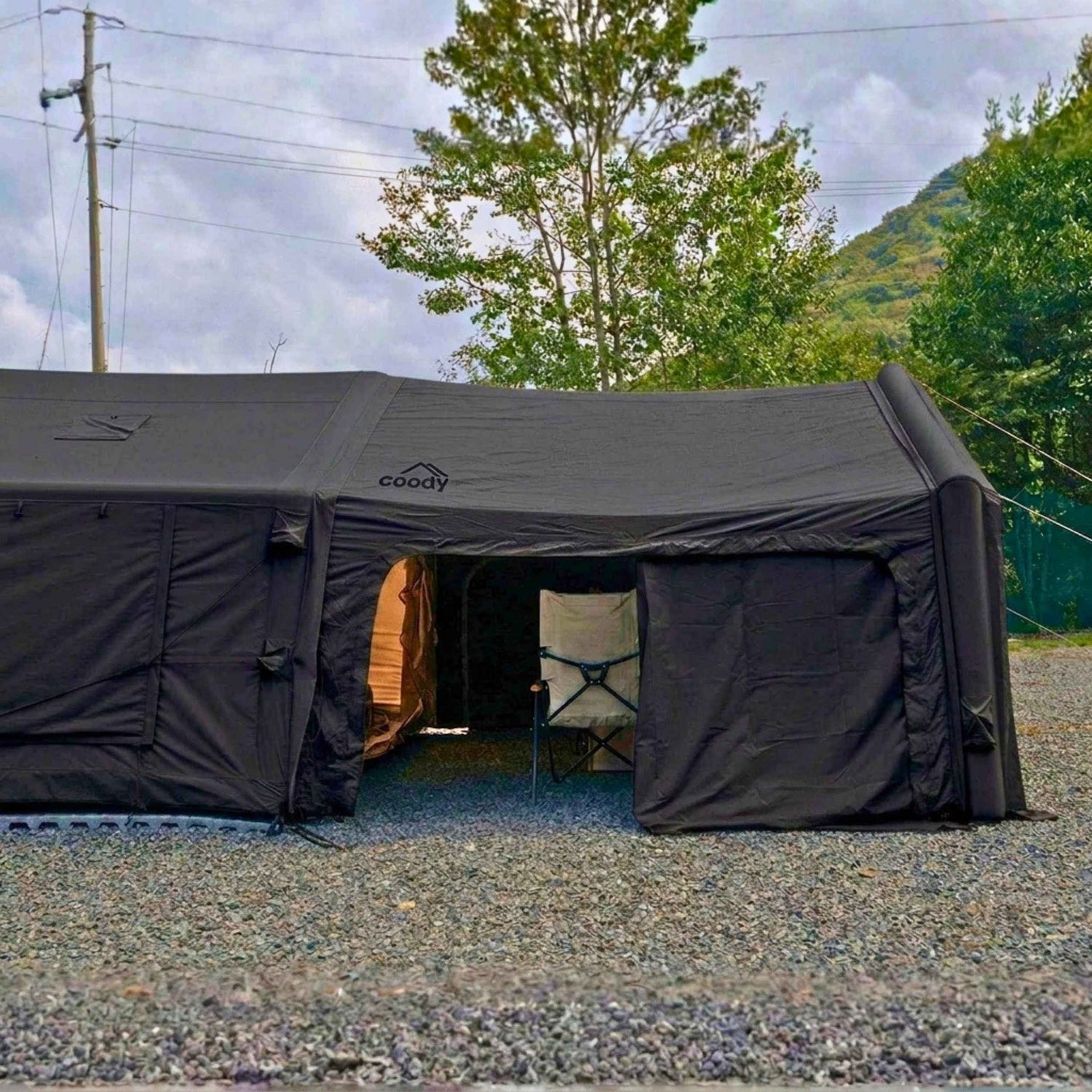 Coody AirTarp Black - Inflatable Canopy for Tent 8.0