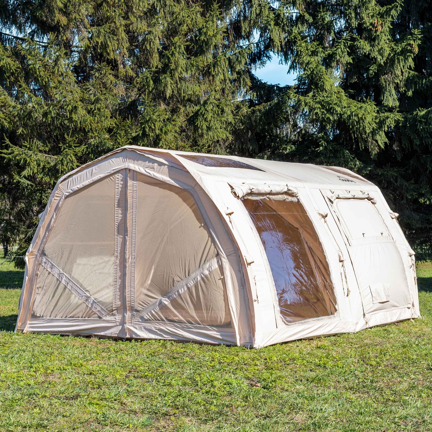 Tienda inflable Coody Familia AirTent 17.2 Pro Beige para acampar (2-10 personas)