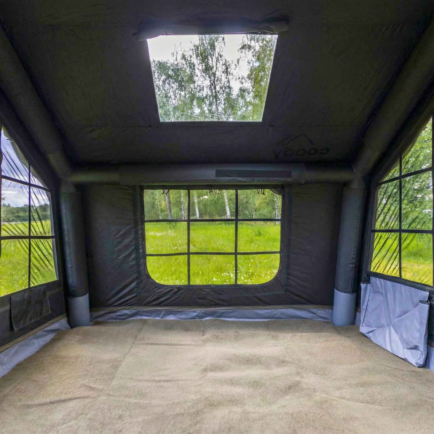 Coody 8.0 Black - Inflatable Tent House for Camping 1-4 person