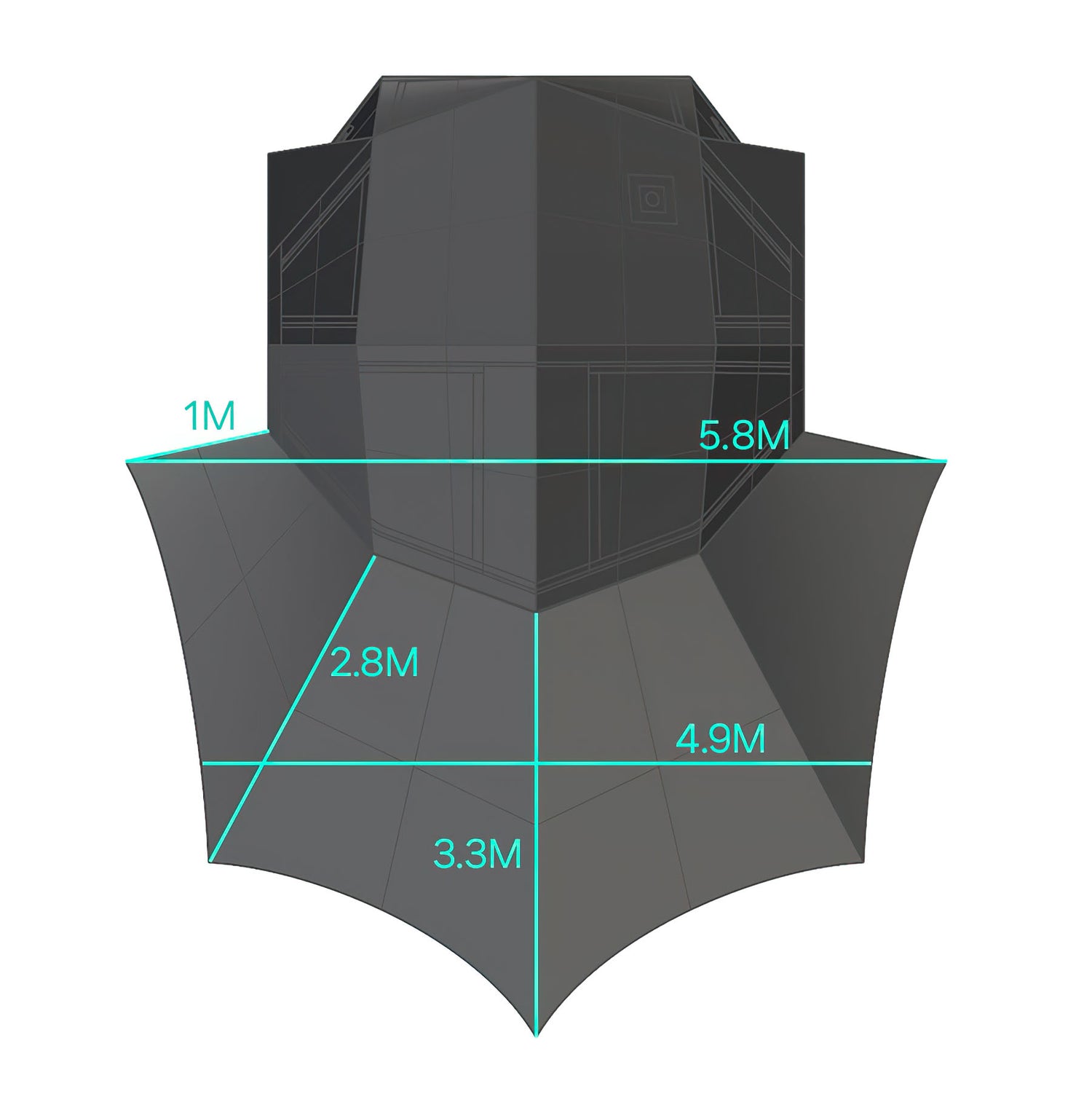 Premium 2-4 person inflatable camping tent for extended outdoor stays