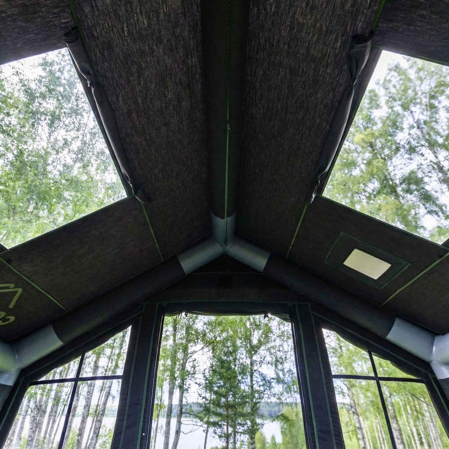 Coody 8.0 Black - Inflatable Tent House for Camping 1-4 person