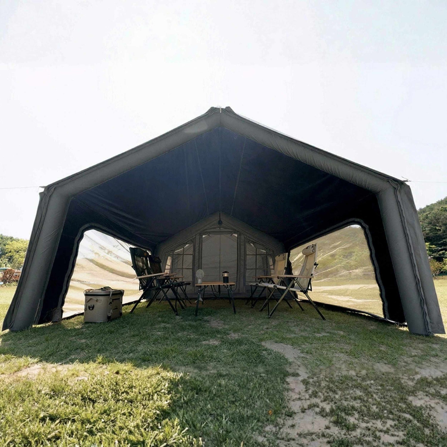 Coody AirTarp Forest Green - Toldo inflable para tienda de campaña (17,2, 13,6, cubo, 10,0)