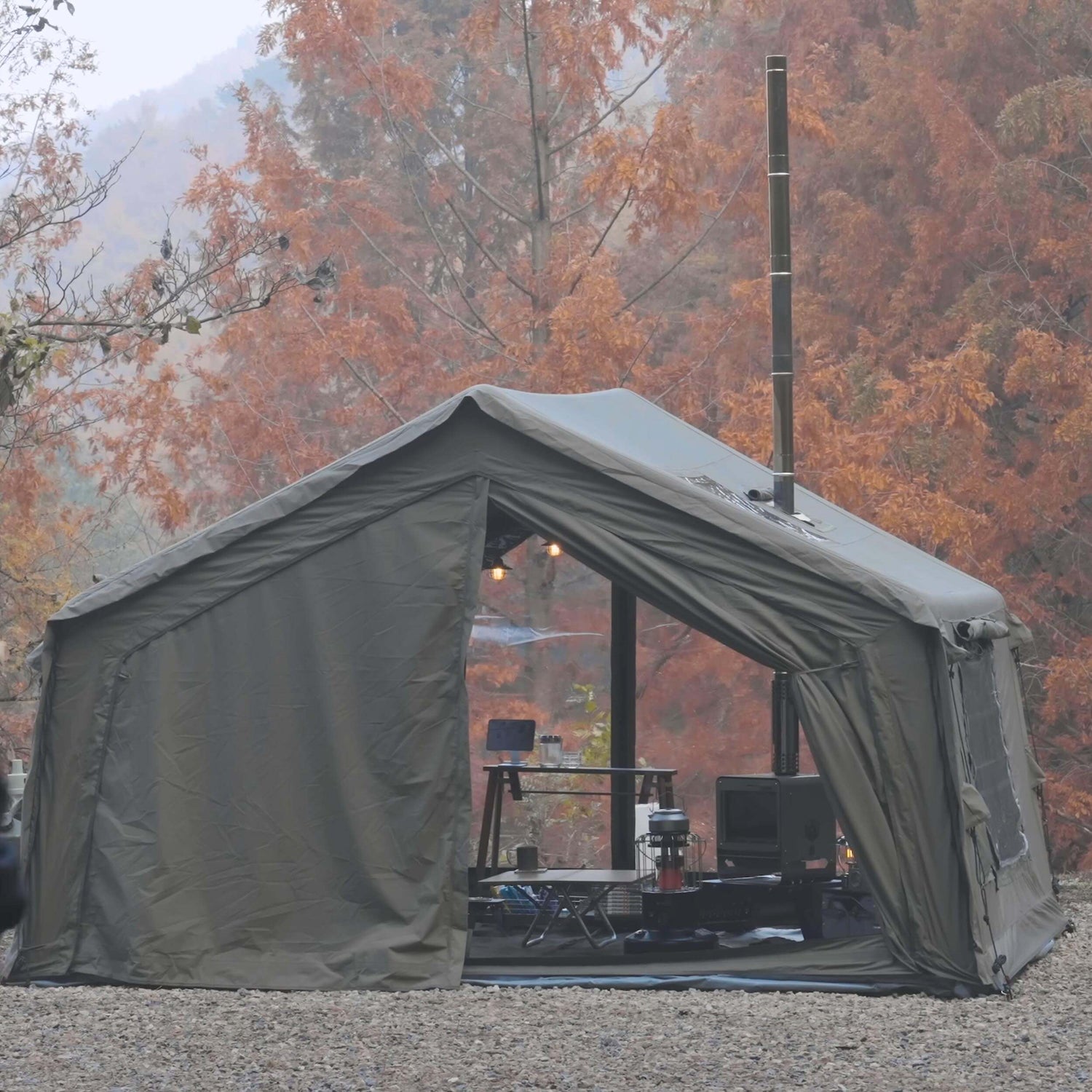 Coody 10.0 Forest Green Inflatable Tent for Camping (2-4 person) - RBM Outdoors