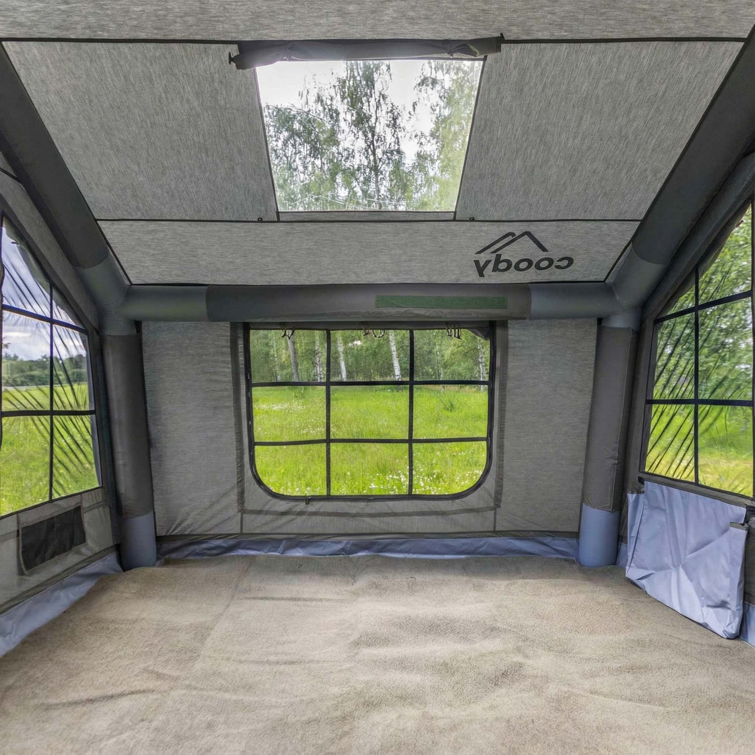 Coody 8.0 Gray - Inflatable Tent House for Camping 1-4 person