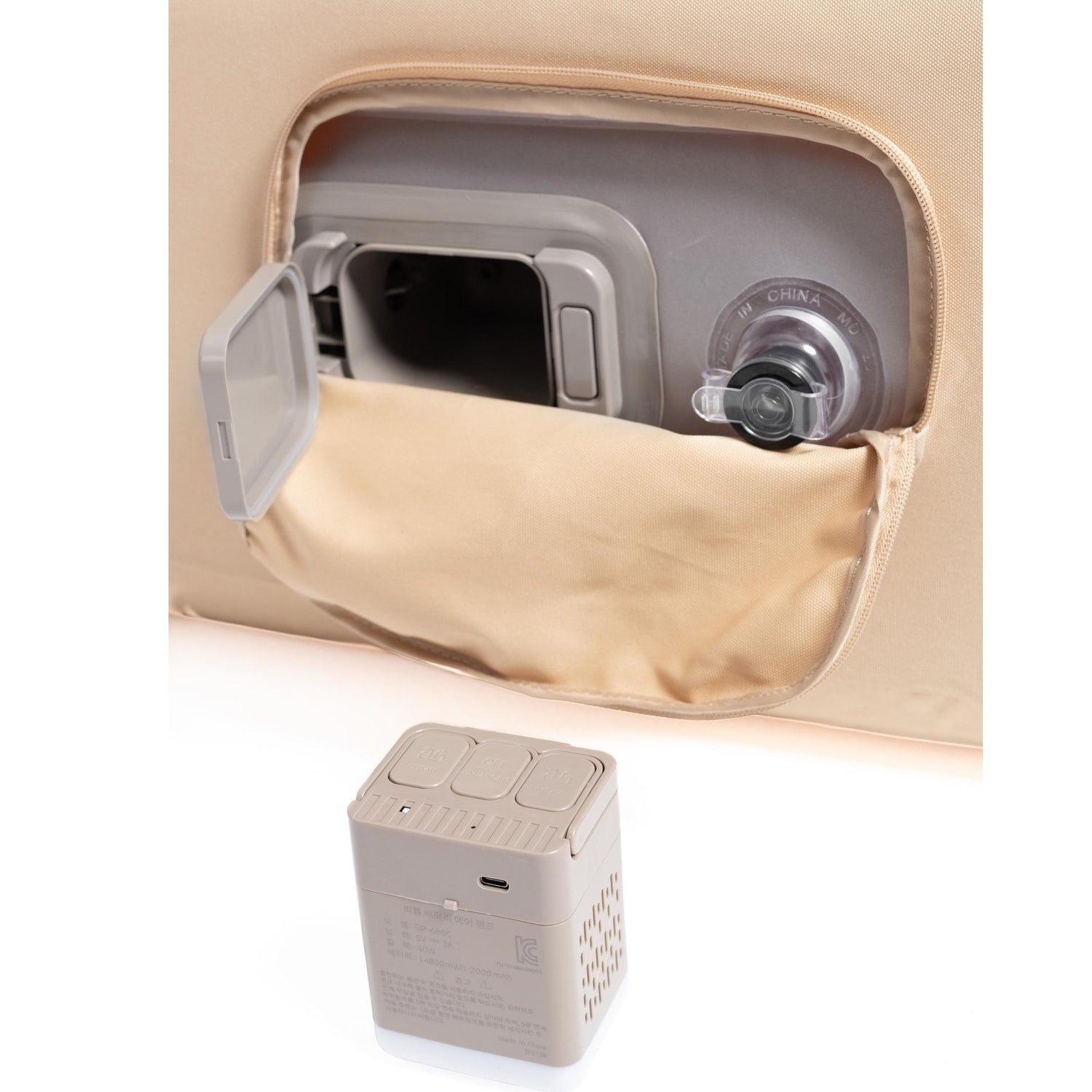 Inflatable outdoor sofa with durable PVC and Oxford fabric cover