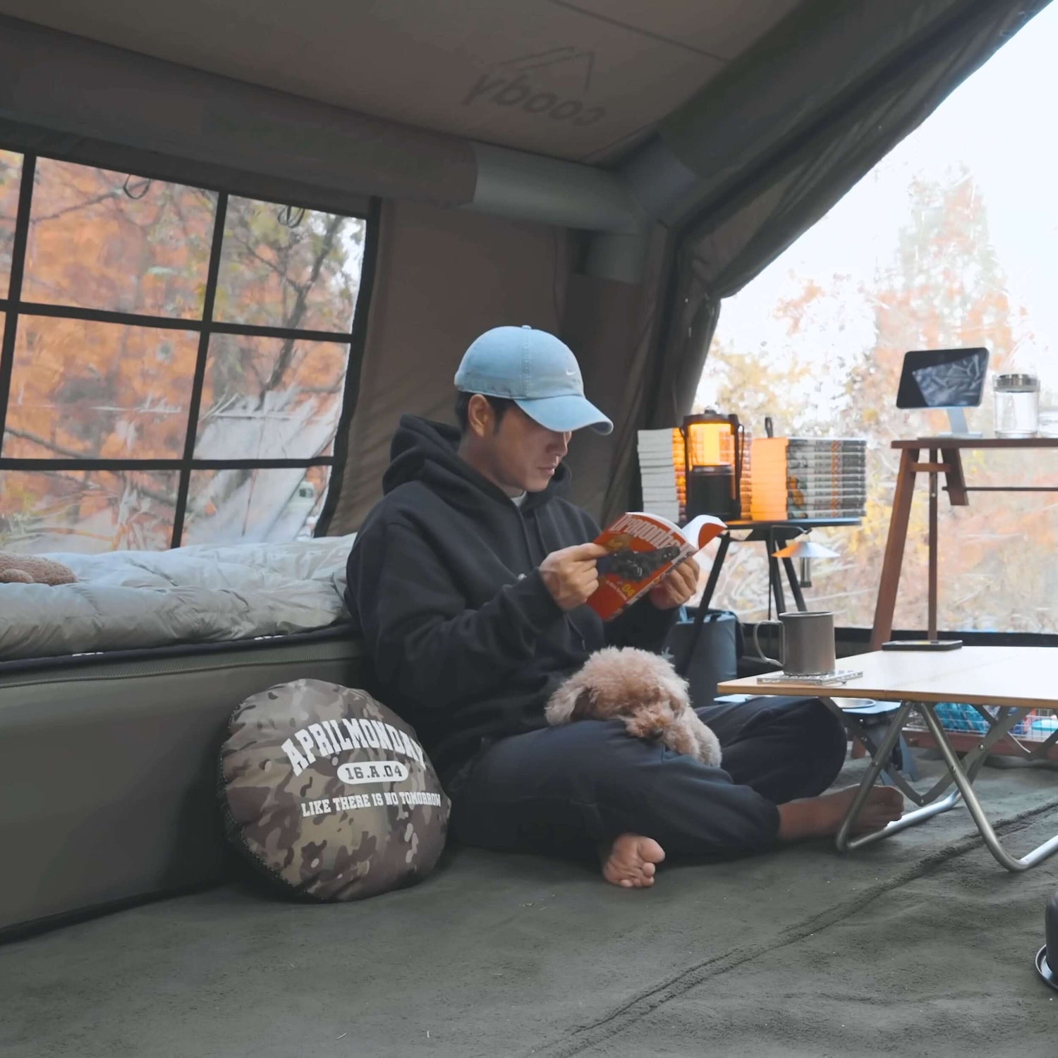 Coody 10.0 Forest Green Inflatable Tent for Camping (2-4 person)