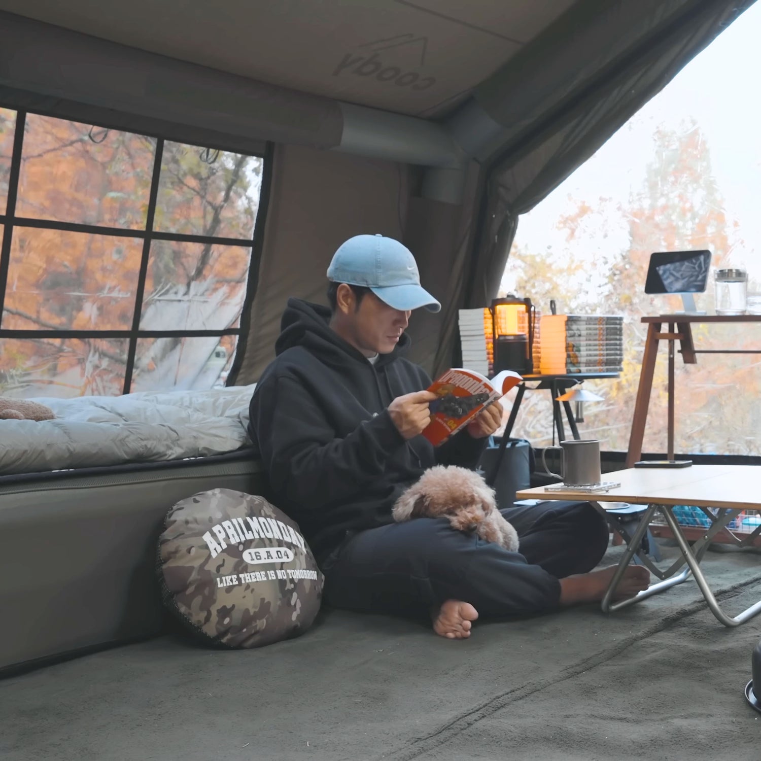 Coody 10.0 Forest Green (2-4 person) + Ground Sheet PVC + Carpet Coody 10.0 + Electric Pump - RBM Outdoors