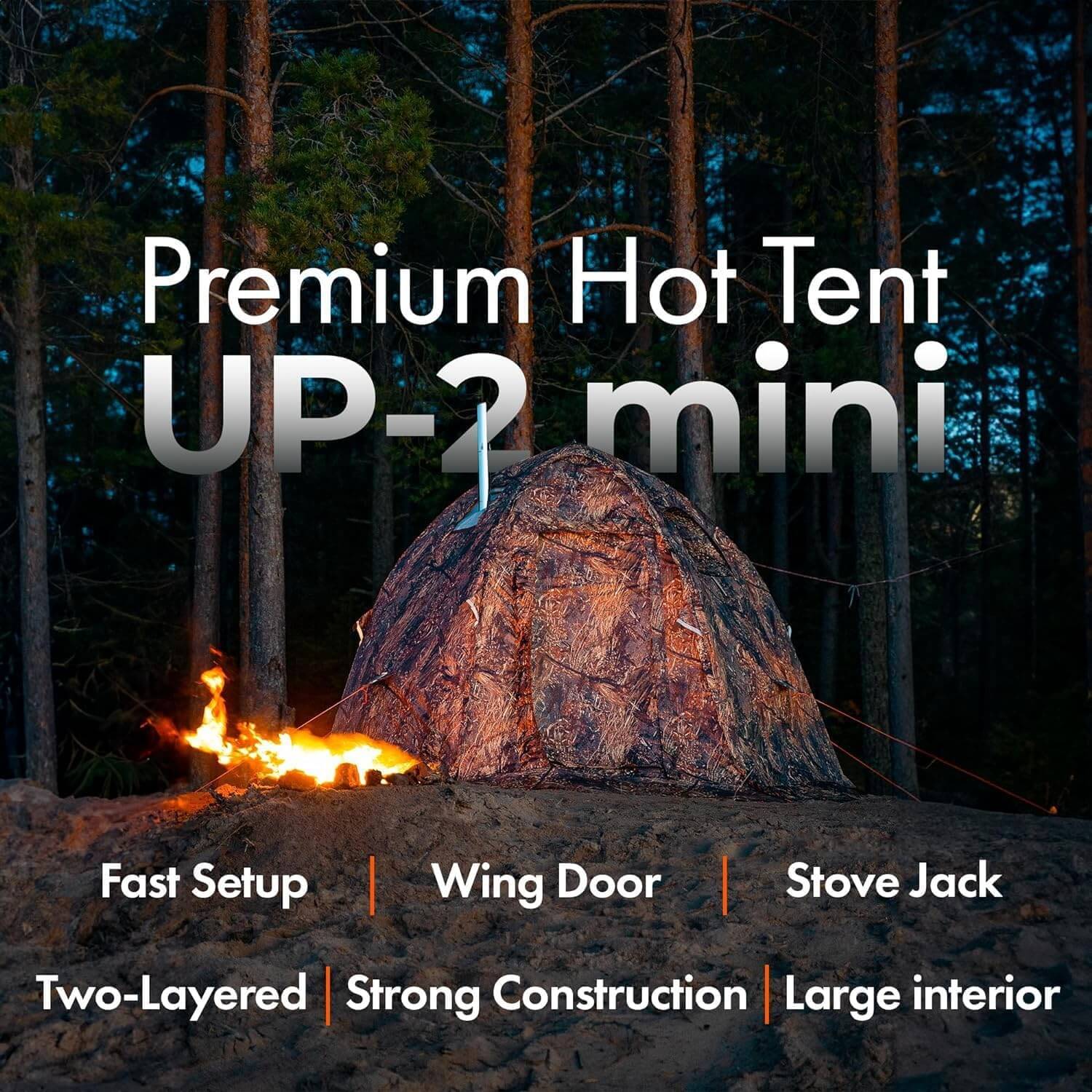 RBM All-Seasons tent UP-2 Mini for 1-3 person