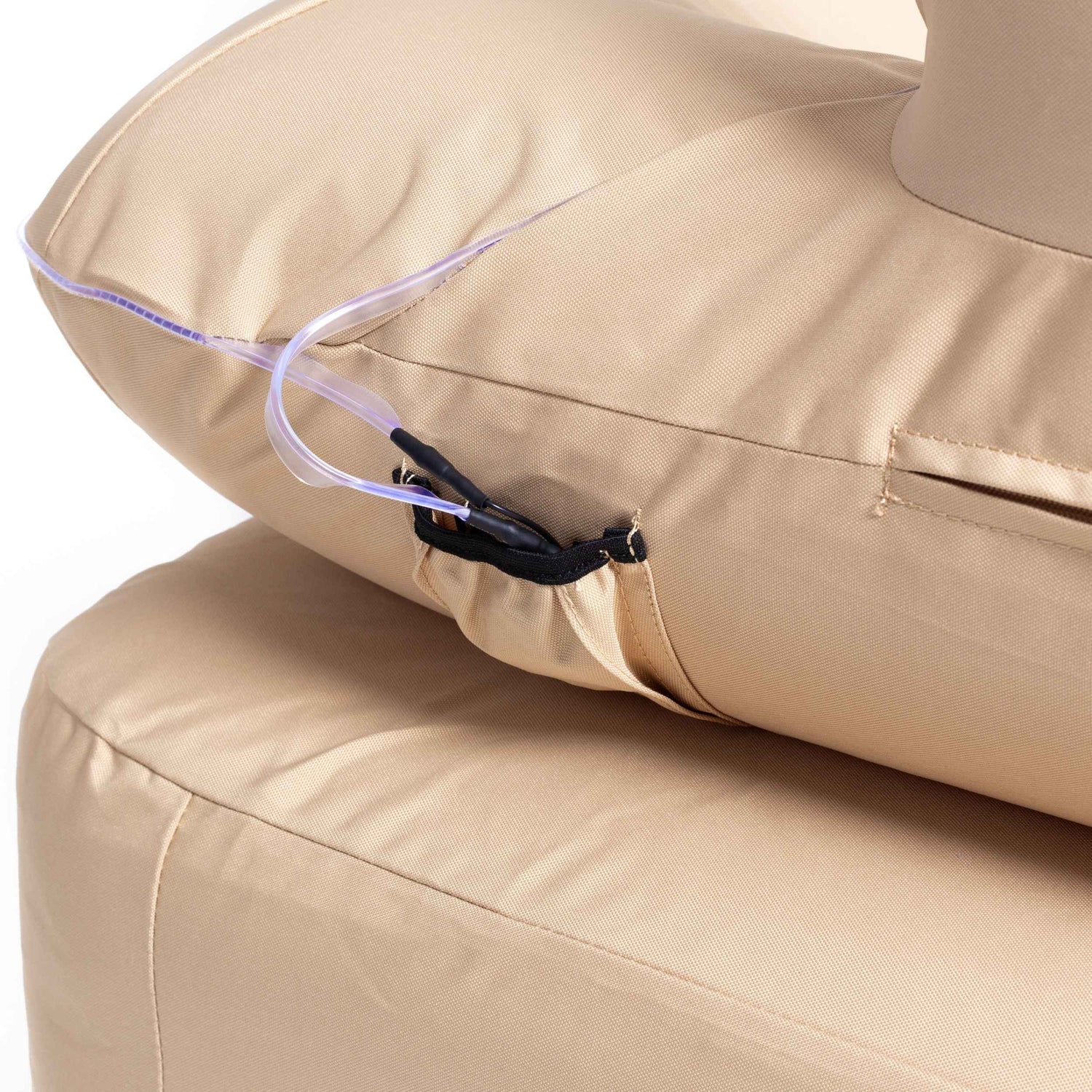Coody blow up camping sofa with built in pump and neck support