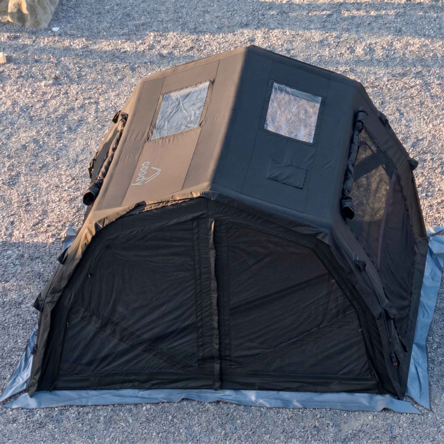 Coody 10.0 PRO Black Premium Inflatable Canvas Tent for 2–4 Campers