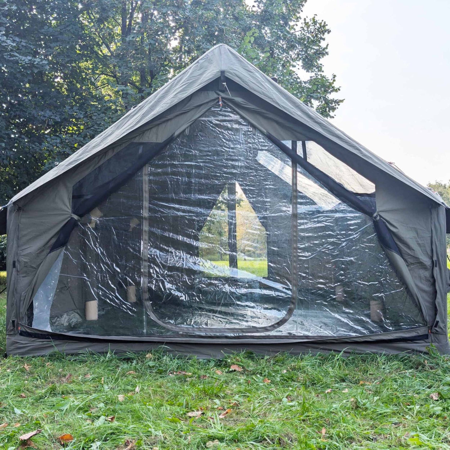 RBM Panda Forest Green large inflatable airtent with stove jack