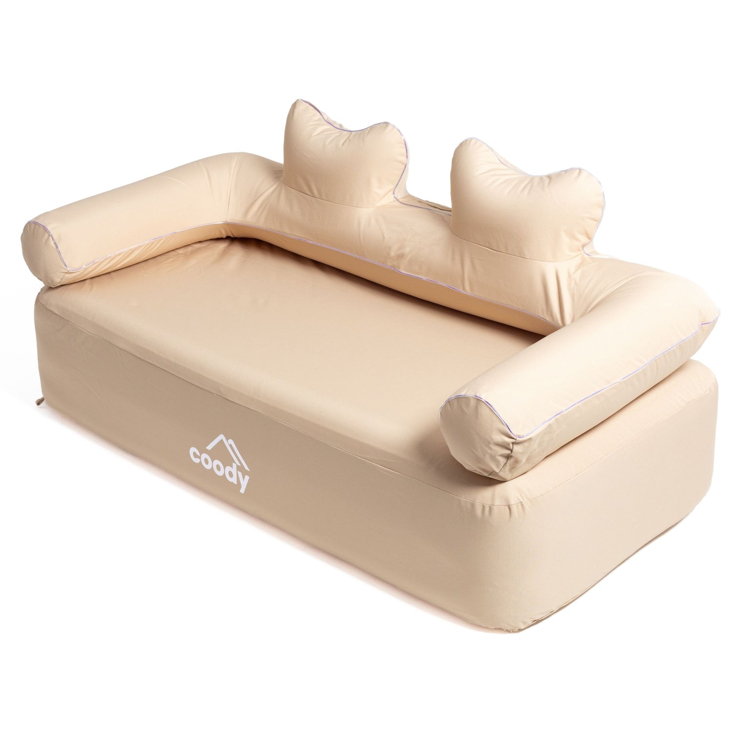 Blow up couch for camping, beach trips and festival seating