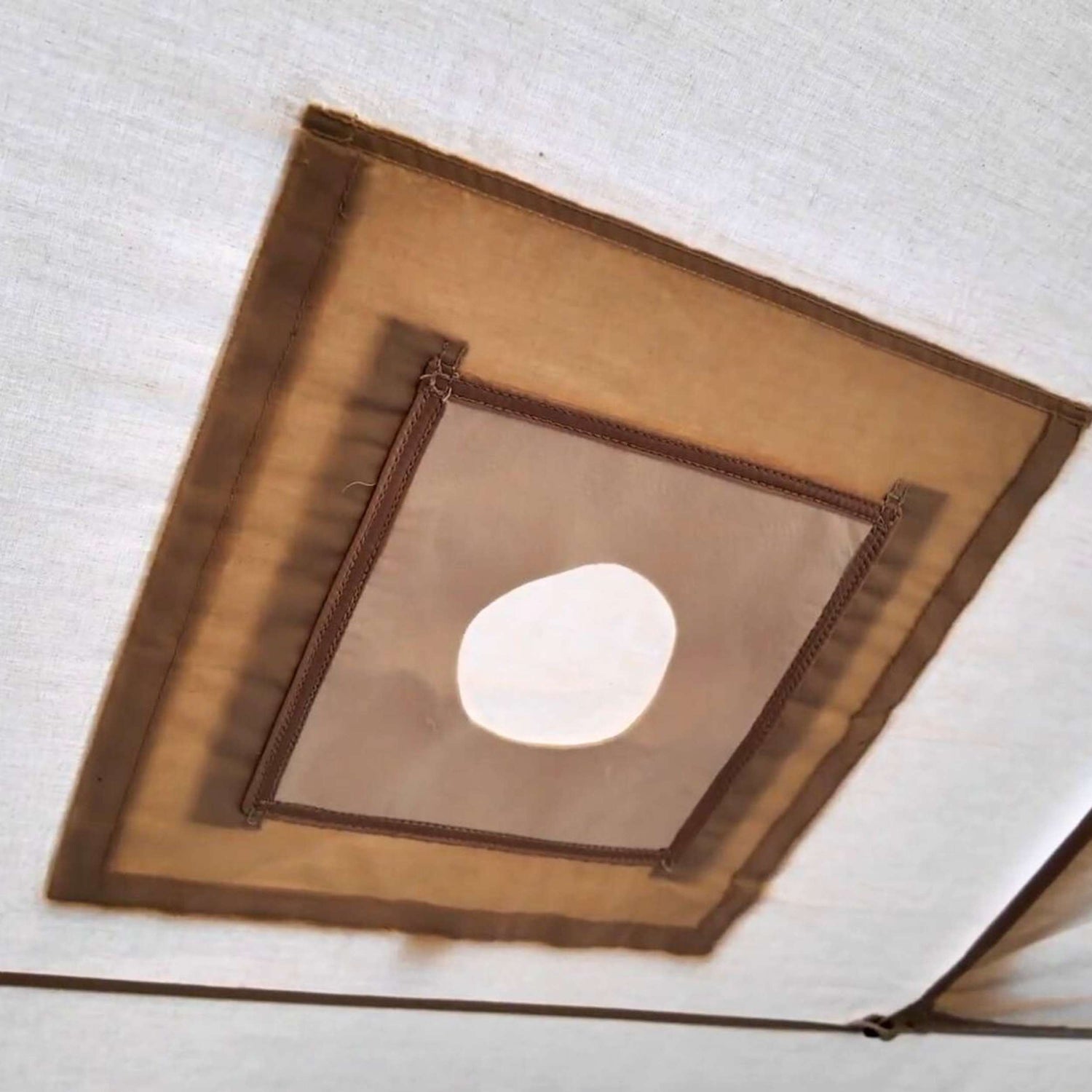 Tente gonflable Coody 8.0 beige pour le camping (1 à 4 personnes)