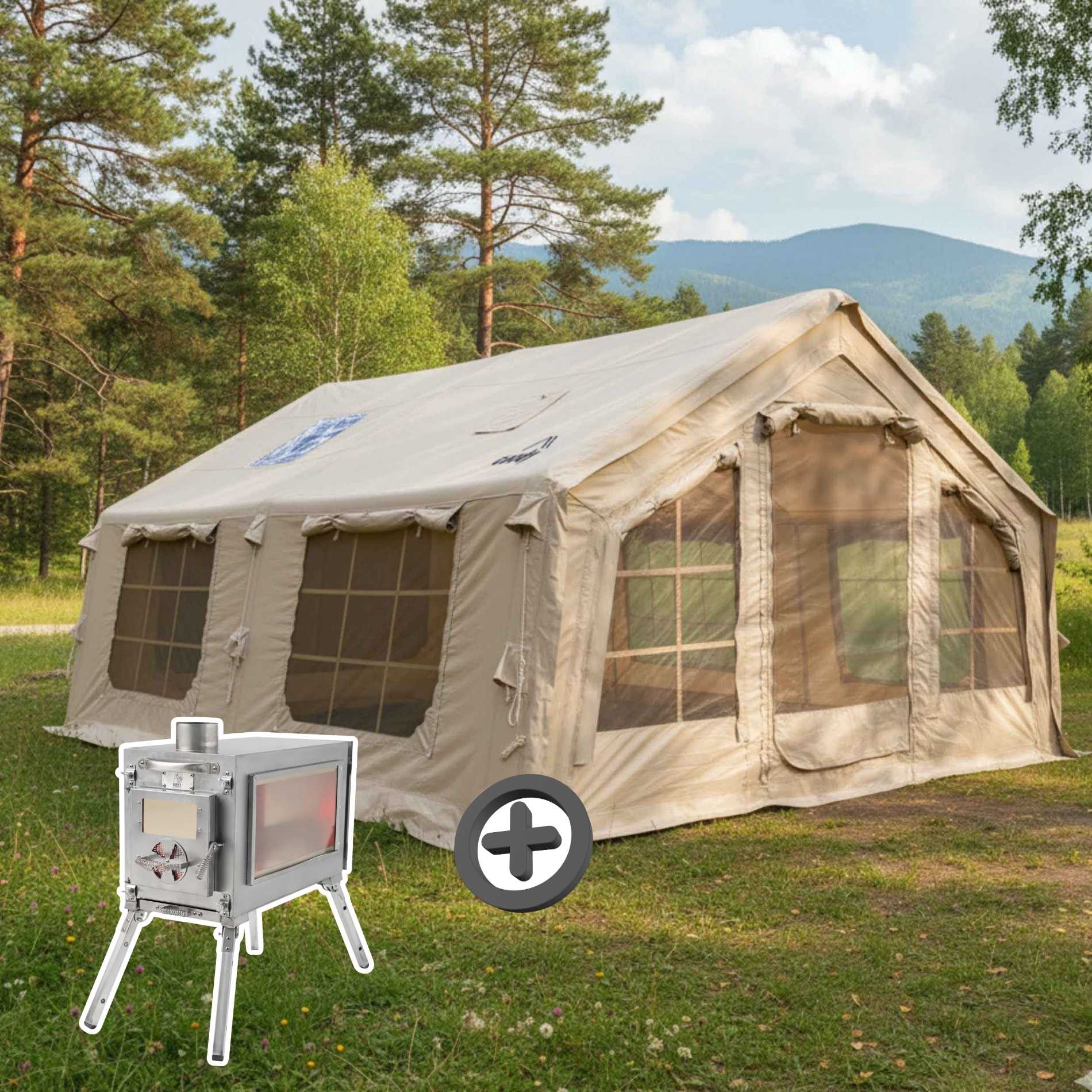 Coody Familia Air Tent 17.2 Beige + Stove Caminus M
