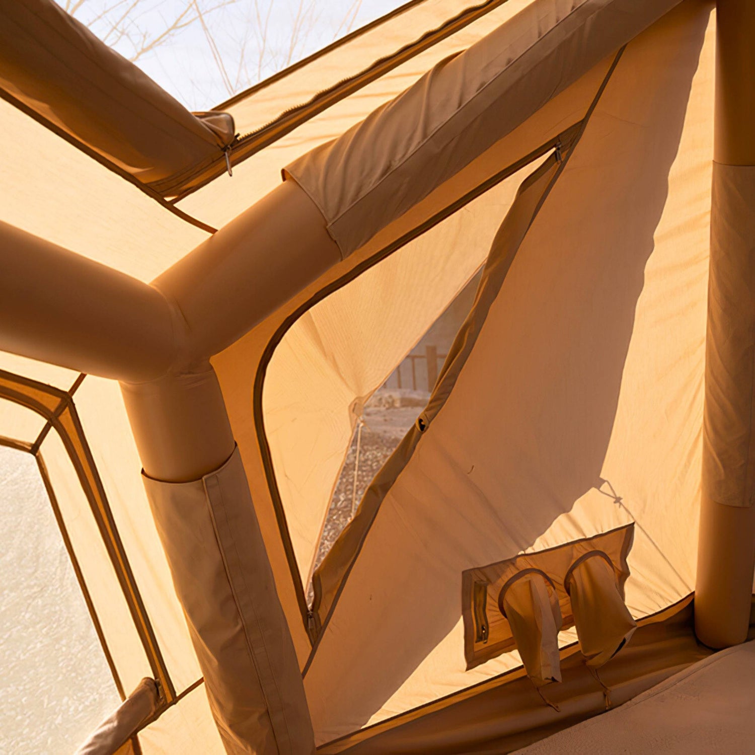 Coody Bestona luxury blow up camping tent with dome structure