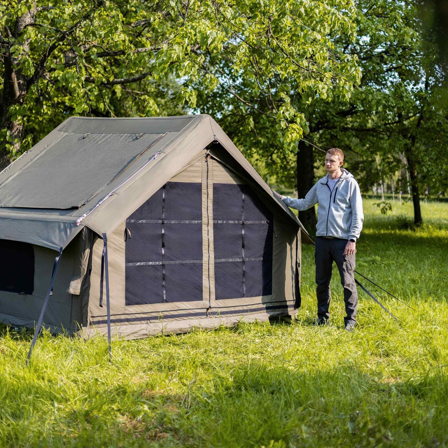 RBM Panda Air Medium Forest Green air beam camping tent