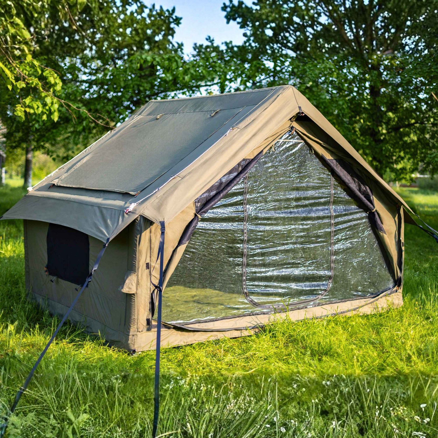 RBM Panda Medium Forest Green compact family camping tent