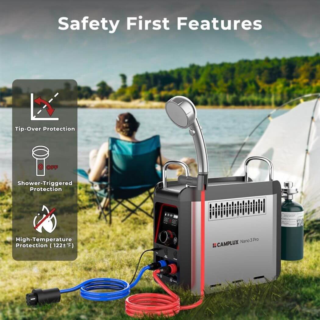 Camplux Nano 3 Pro Portable Propane Hot Water System