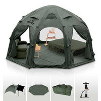 Coody Dome | RBM Outdoors Inflatable tent Octopus Forest Green for 2-4 person