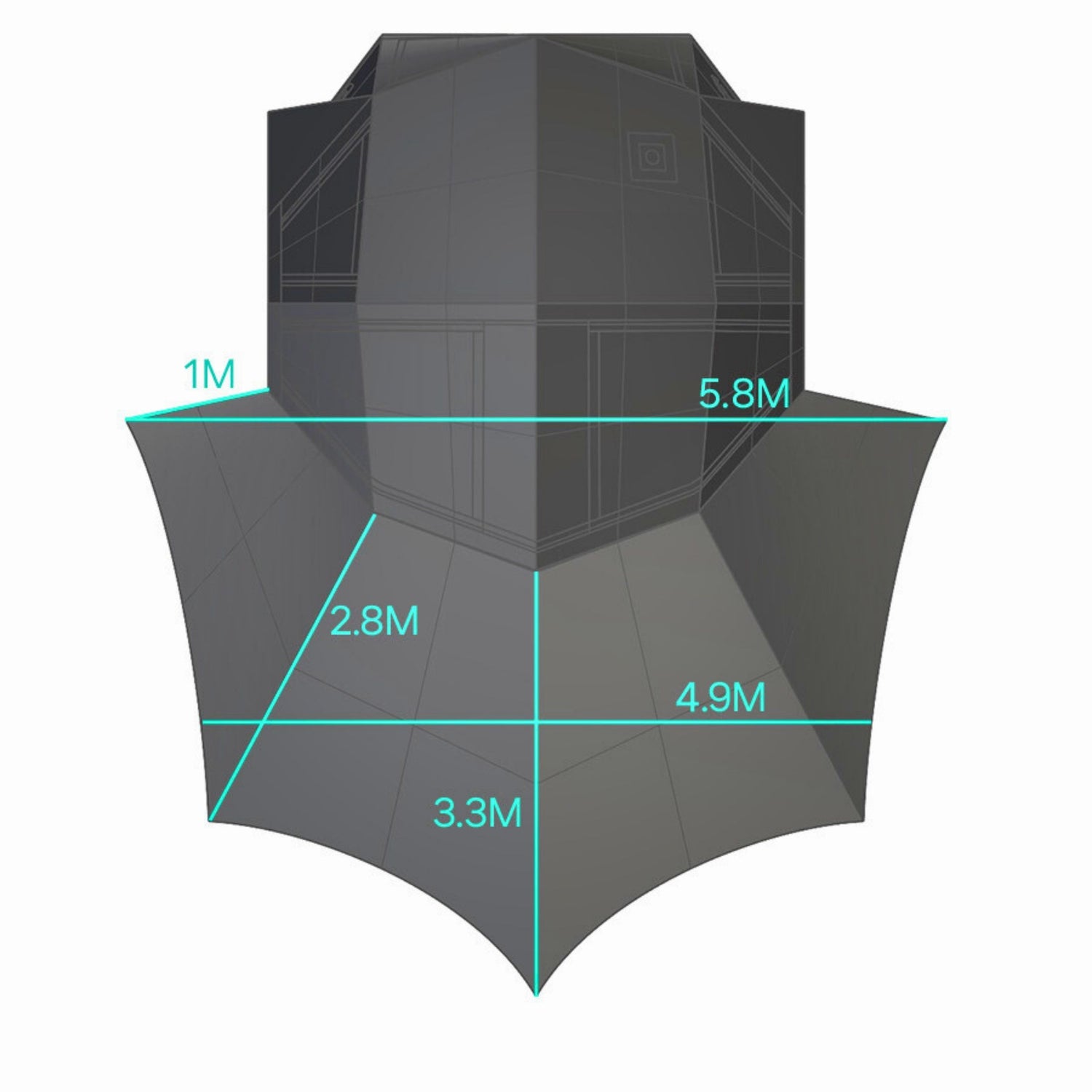 Spacious 2-4 person airtent inflatable shelter for premium camping comfort