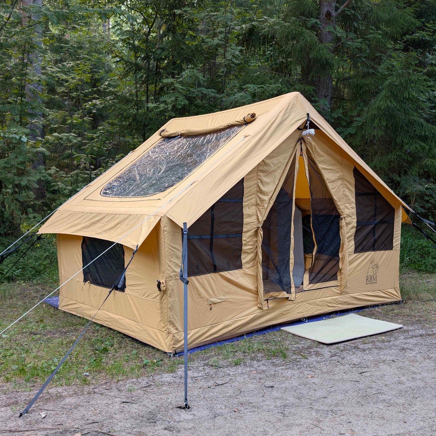 RBM Inflatable tent Panda Medium Sunny Beige for 1-4 person