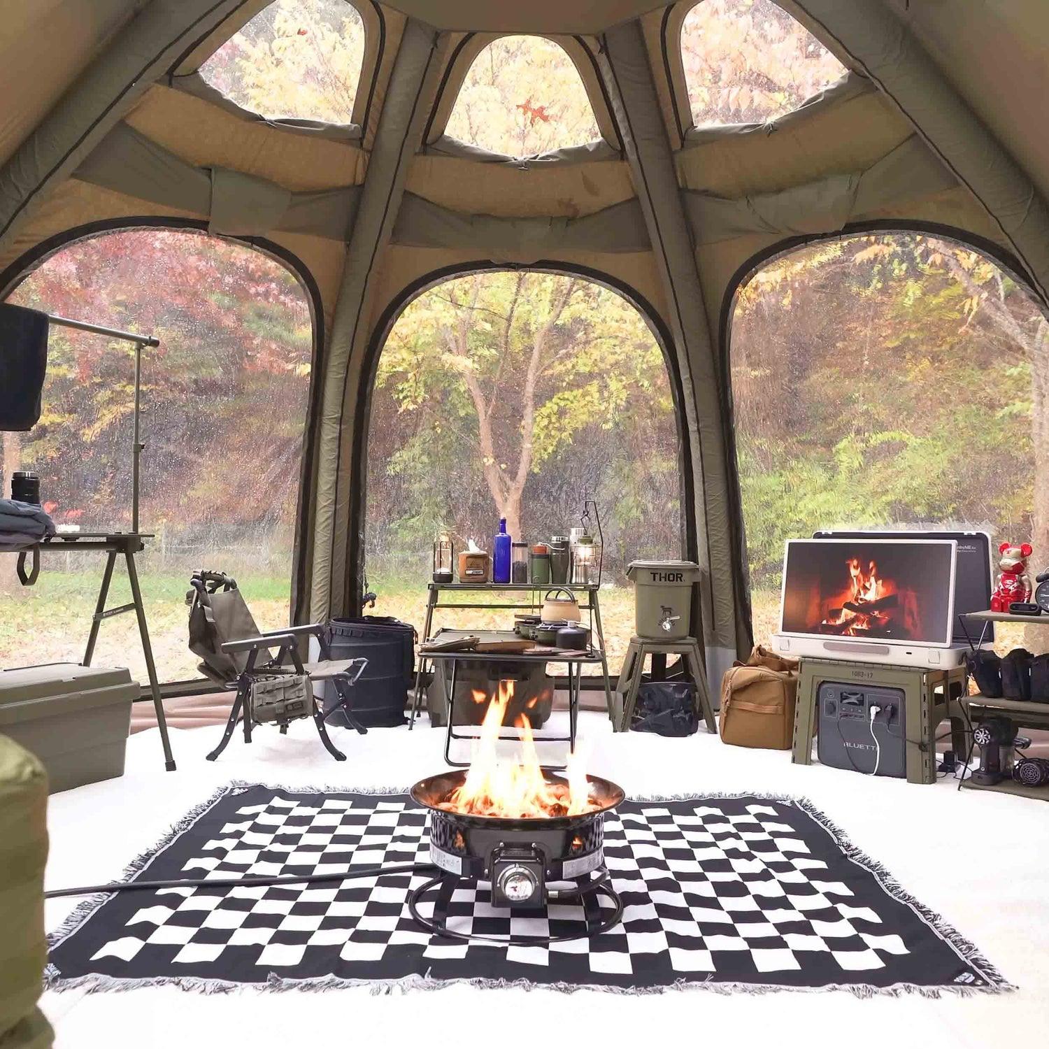 Coody Aurora Dome Forest Green - Luxury Inflatable Tent (2-4 person) - RBM Outdoors