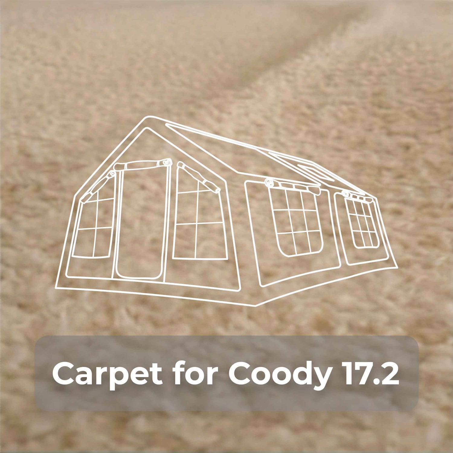 Coody Carpet – Tailored for Coody Familia AirTent 17.2 Beige