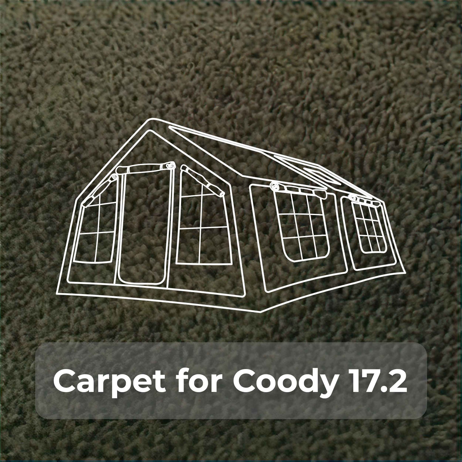 Coody Carpet – Tailored for Coody Familia AirTent 17.2 Forest Green